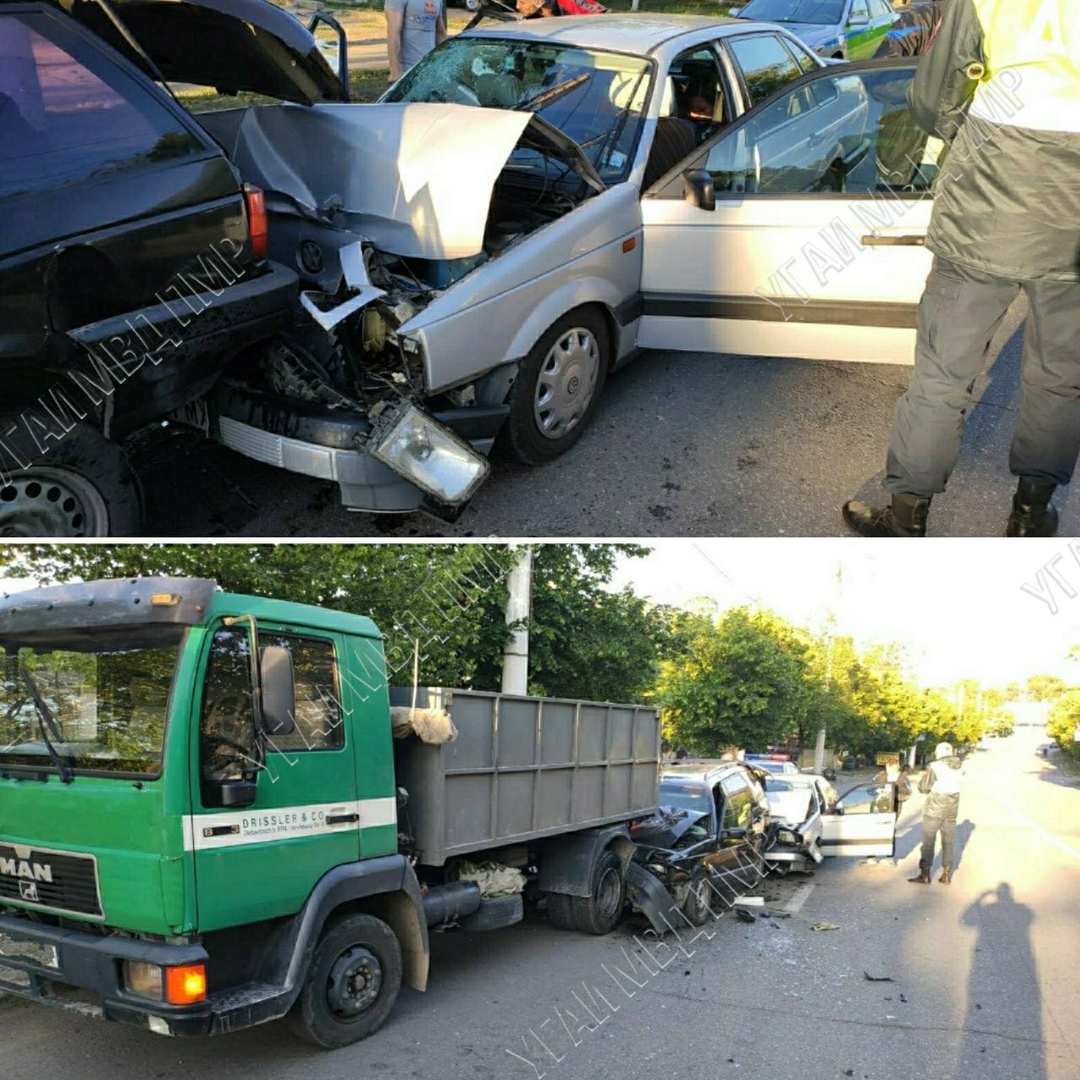 В Тирасполе произошло ДТП с участием трёх автомобилей | Новости  Приднестровья