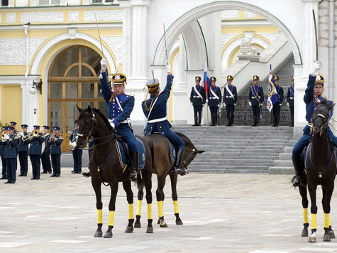 Конный развод президентского полка