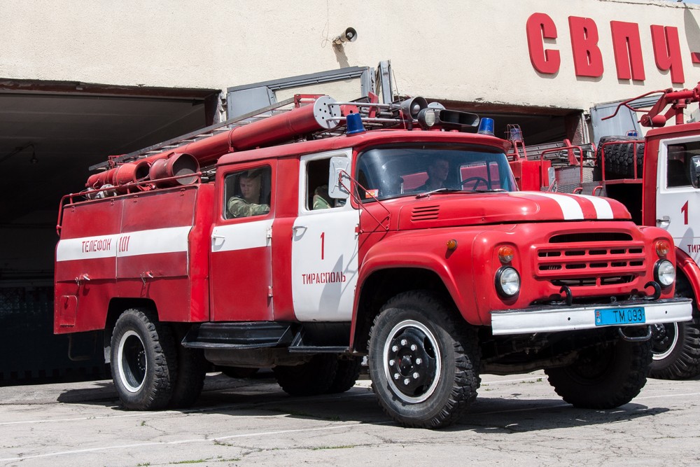 Старая пожарная машина