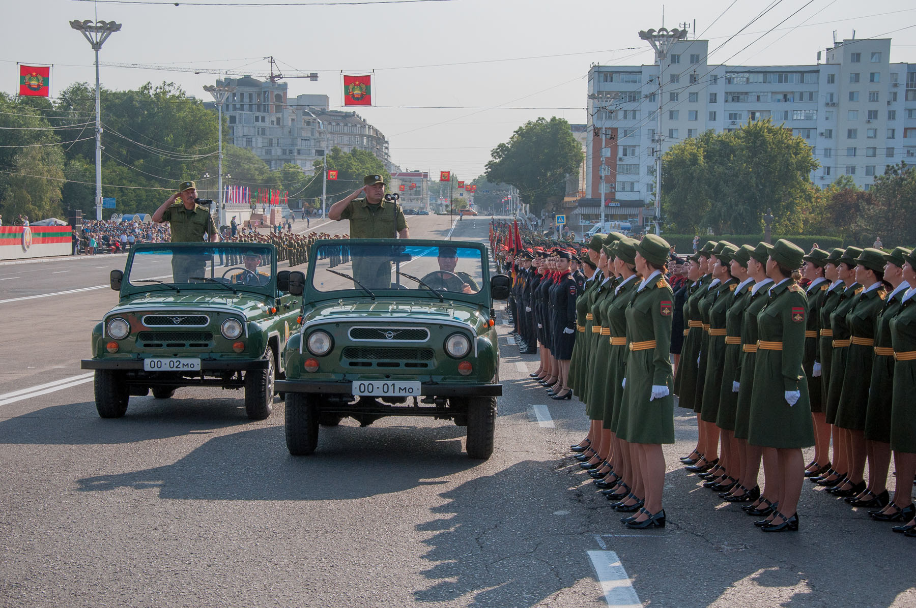 Военный парад Тирасполь. Министерство обороны ПМР. Фото с парада ПМР МО. Генеральная репетиция парада