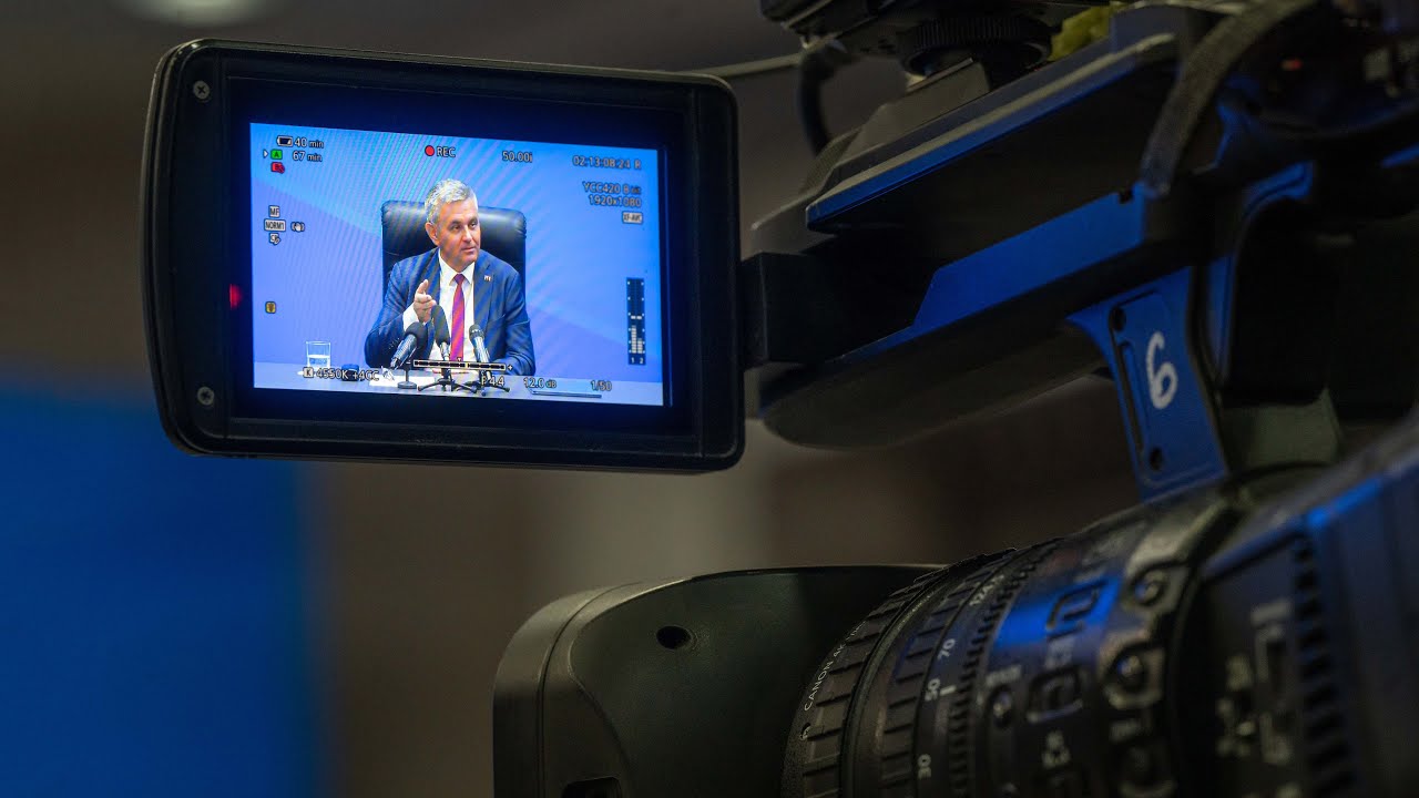 Пресс-конференция Президента ПМР Вадима Красносельского в преддверии 34-й годовщины образования ПМР