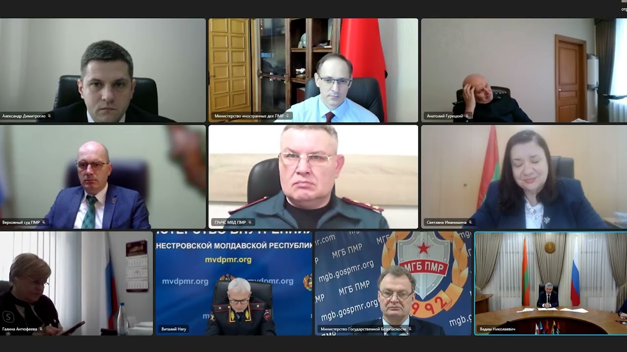 Выступление Президента ПМР на коллегии МВД