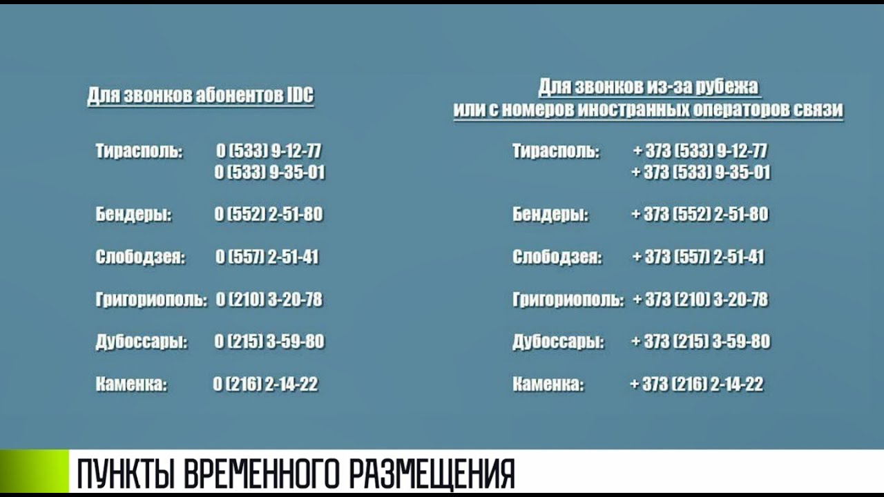В Приднестровье работают пункты размещения для жителей Украины