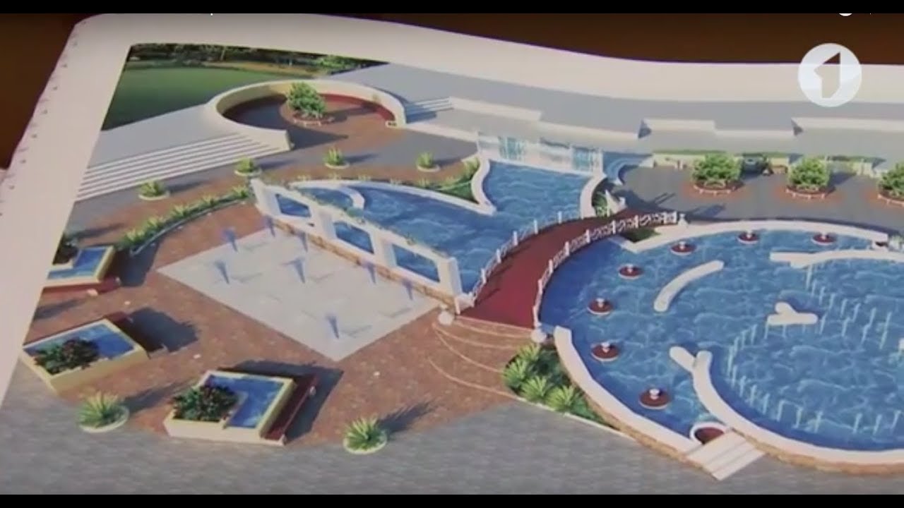 Екатерининский парк. Строительство поющих фонтанов