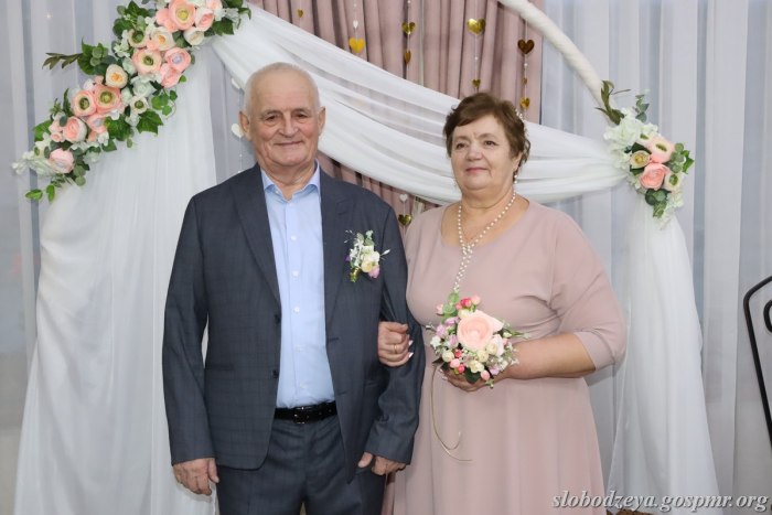Супруги Болокан из Слободзеи отпраздновали золотую свадьбу