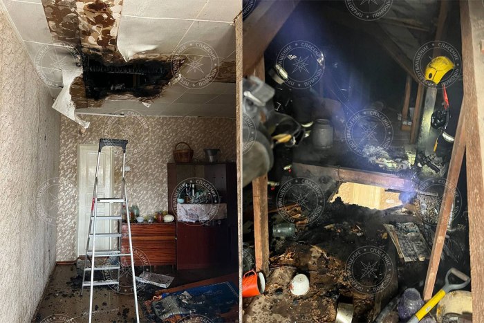 В Терновке из-за короткого замыкания электропроводки едва не сгорел дом