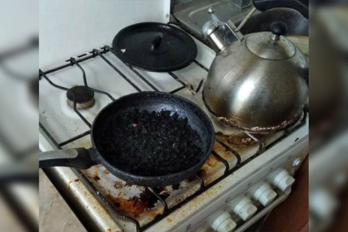 Рыбничанин едва не устроил пожар, оставив сковородку с едой на зажженной плите