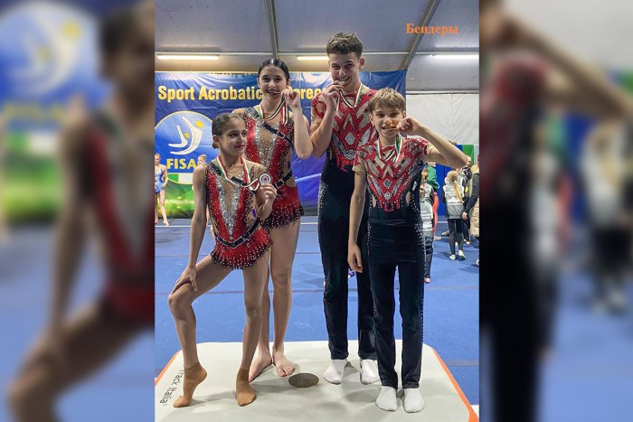 Акробаты из Приднестровья завоевали медали в Италии 